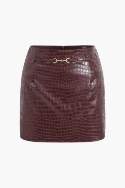 Faux Leather Skirt
