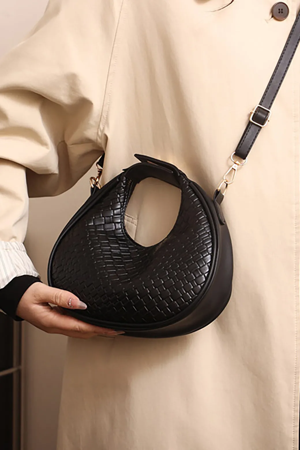 Faux Leather Vintage Tote Bag