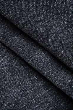 Feathered Denim Skirt