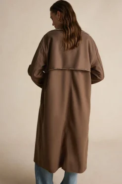 Fleece Button Patchwork Coat