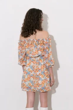 Floral Off The Shoulder Mini Dress