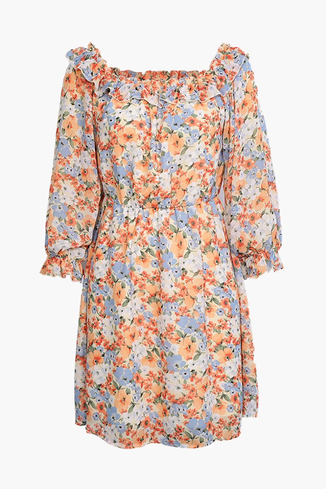 Floral Off The Shoulder Mini Dress