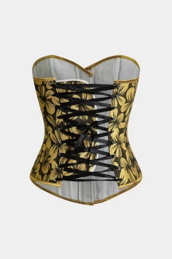 Floral Print Appliques Tube Top