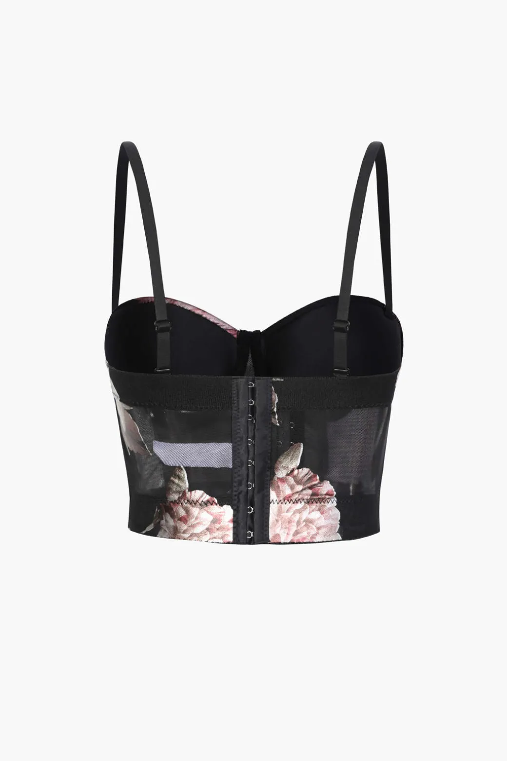 Floral Print Bustier Top