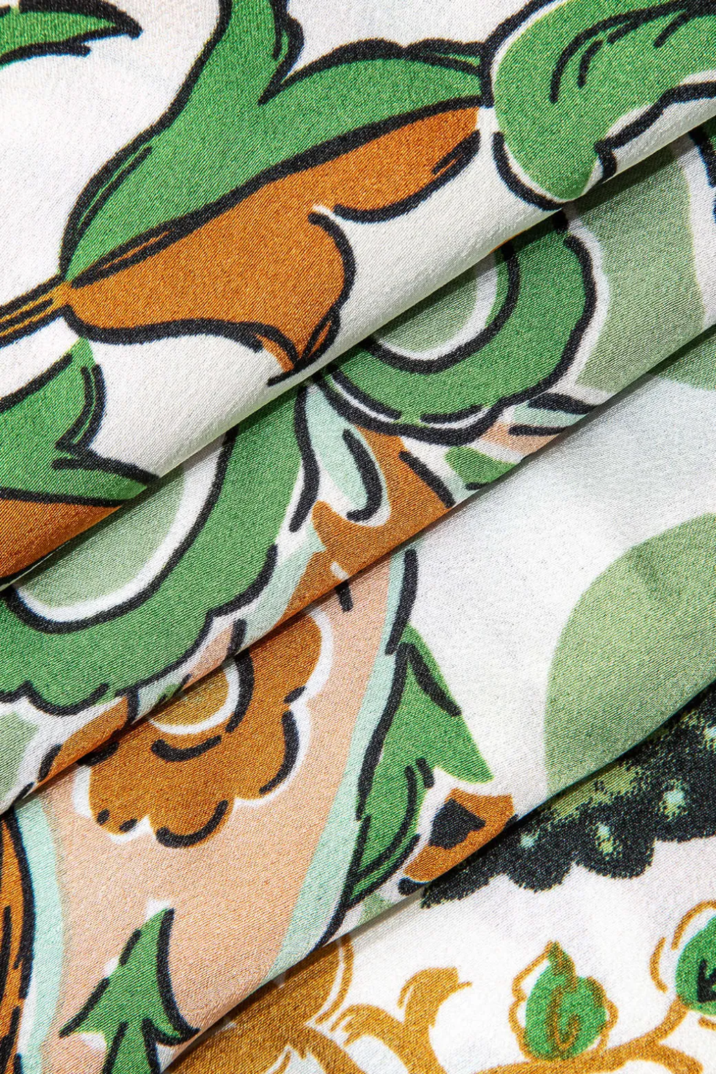Floral Print Drawstring Slit Wide Leg Pants