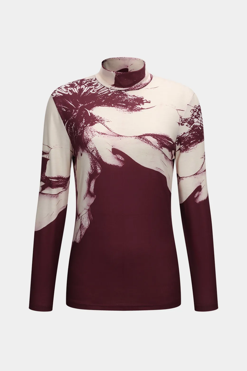 Floral Print Long-Sleeve Top