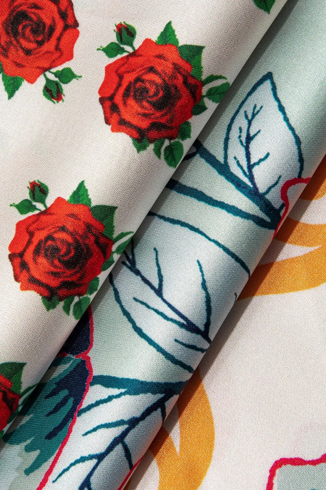 Floral Print Wide Leg Pants