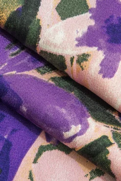 Floral Print Wide-Leg Pants