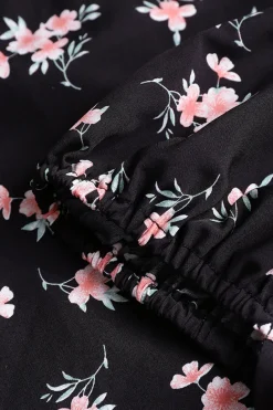 Floral Tie Front Midi Dress