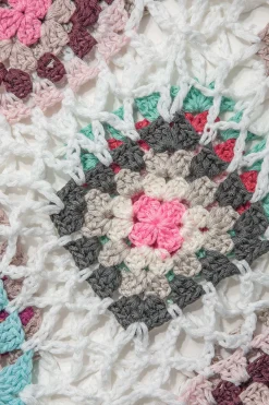 Flower Embroidery Hollow Out Crochet Knit Mini Skirt