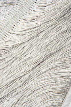 Fringe V-neck Mini Dress