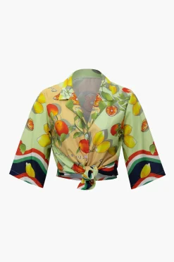 Fruit Print Short-Sleeve Shirt