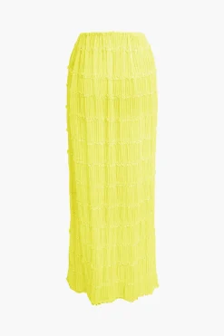Halter Neck Tie Ruched Backless Ruffle Skirt Set