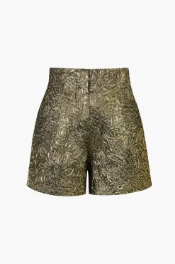 High Waisted Jacquard Shorts