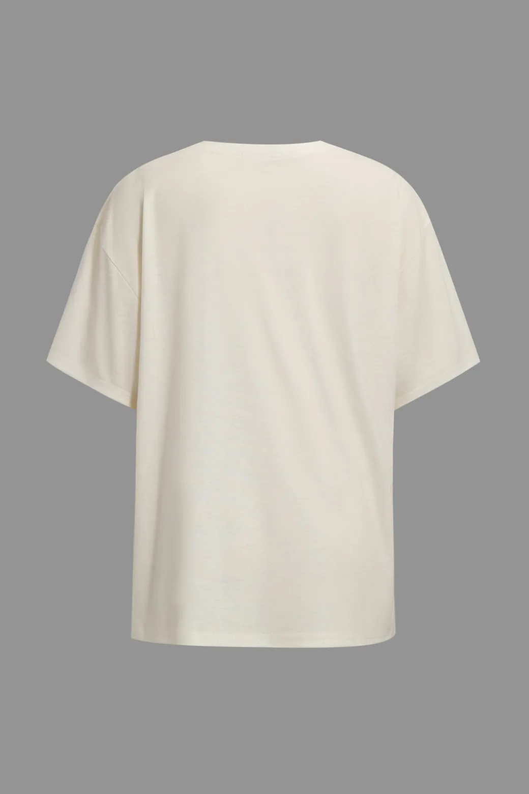 Illusion Pattern Print Round Neck T-Shirt