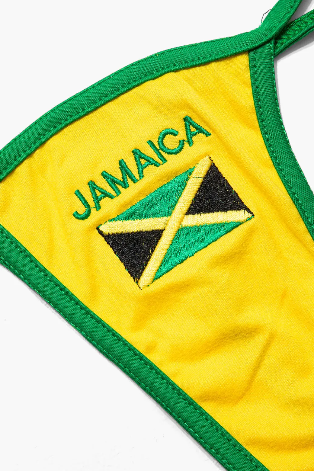 JAMAICA Embroidered Contrast Bikini Set