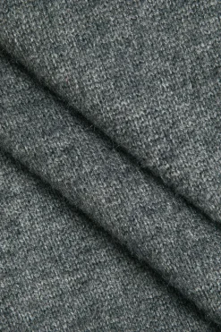 Knit Asymmetrical Button Long-Sleeve Top