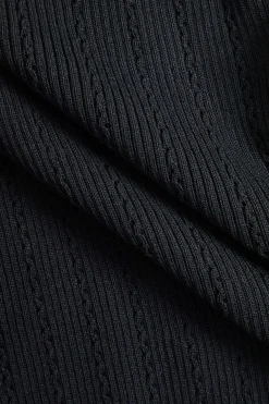 Knit Button Long Sleeve Bodysuit