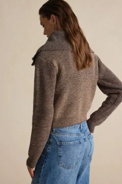 Knit Button Long-Sleeve Cardigan
