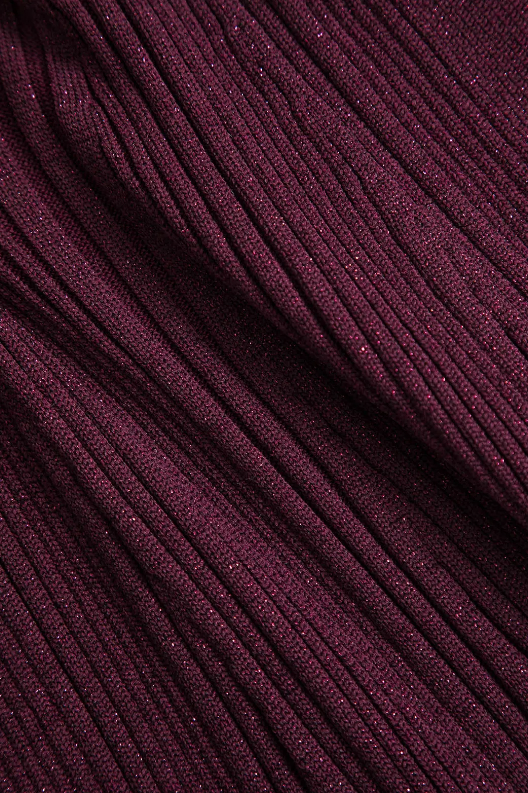Knit Button V-Neck Dress