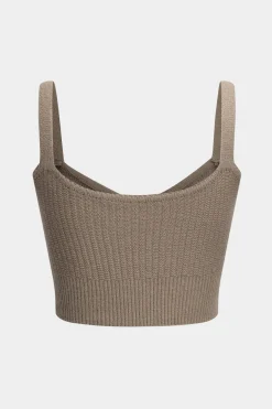 Knit Cami Top And Cardigan And Skirt Set