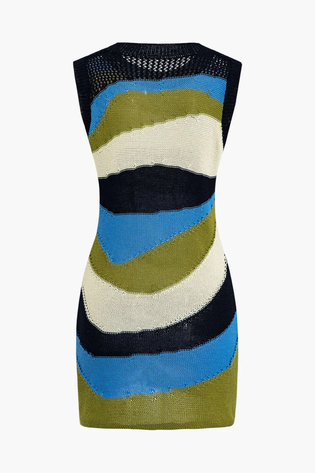 Knit Contrast Tank Mini Dress