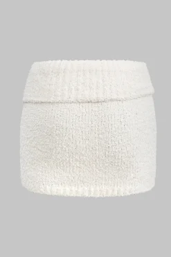 Knit Cut Out Mini Skirt