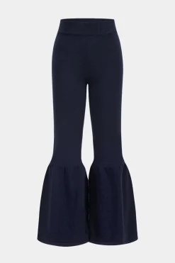 Knit Flare Leg Trousers