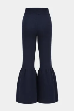 Knit Flare Leg Trousers
