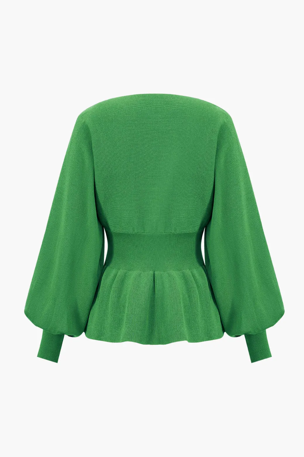 Knit Gigot Sleeve And Skirt Set