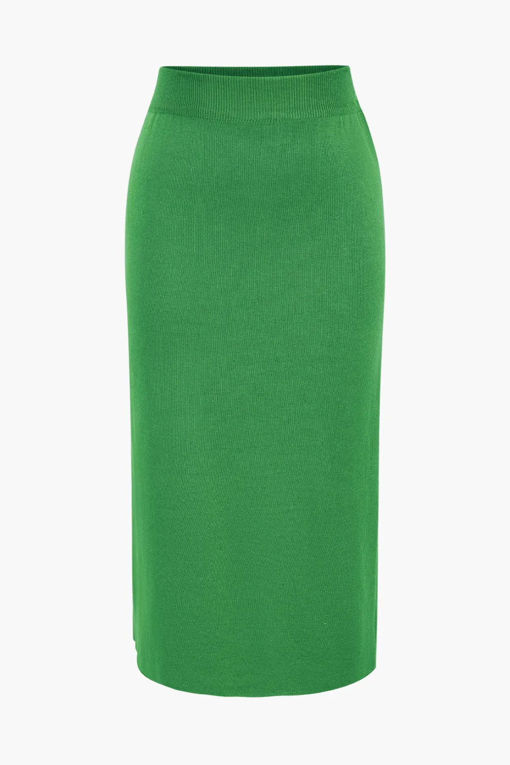 Knit Gigot Sleeve And Skirt Set