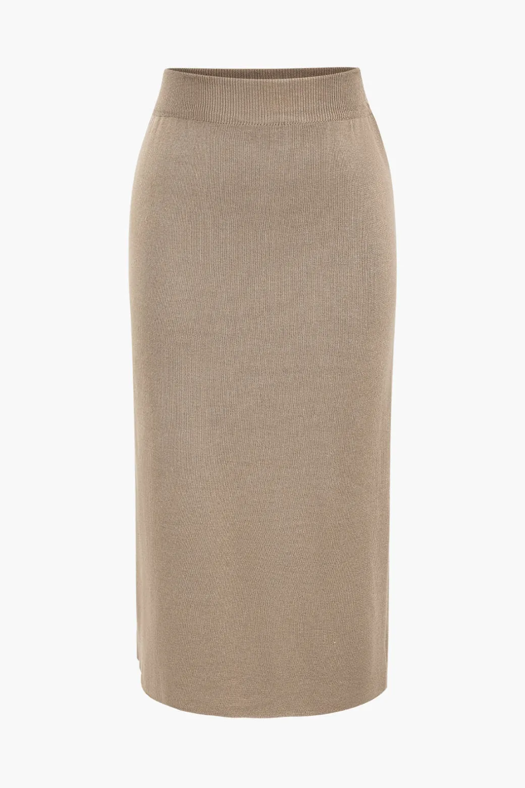 Knit Gigot Sleeve And Skirt Set