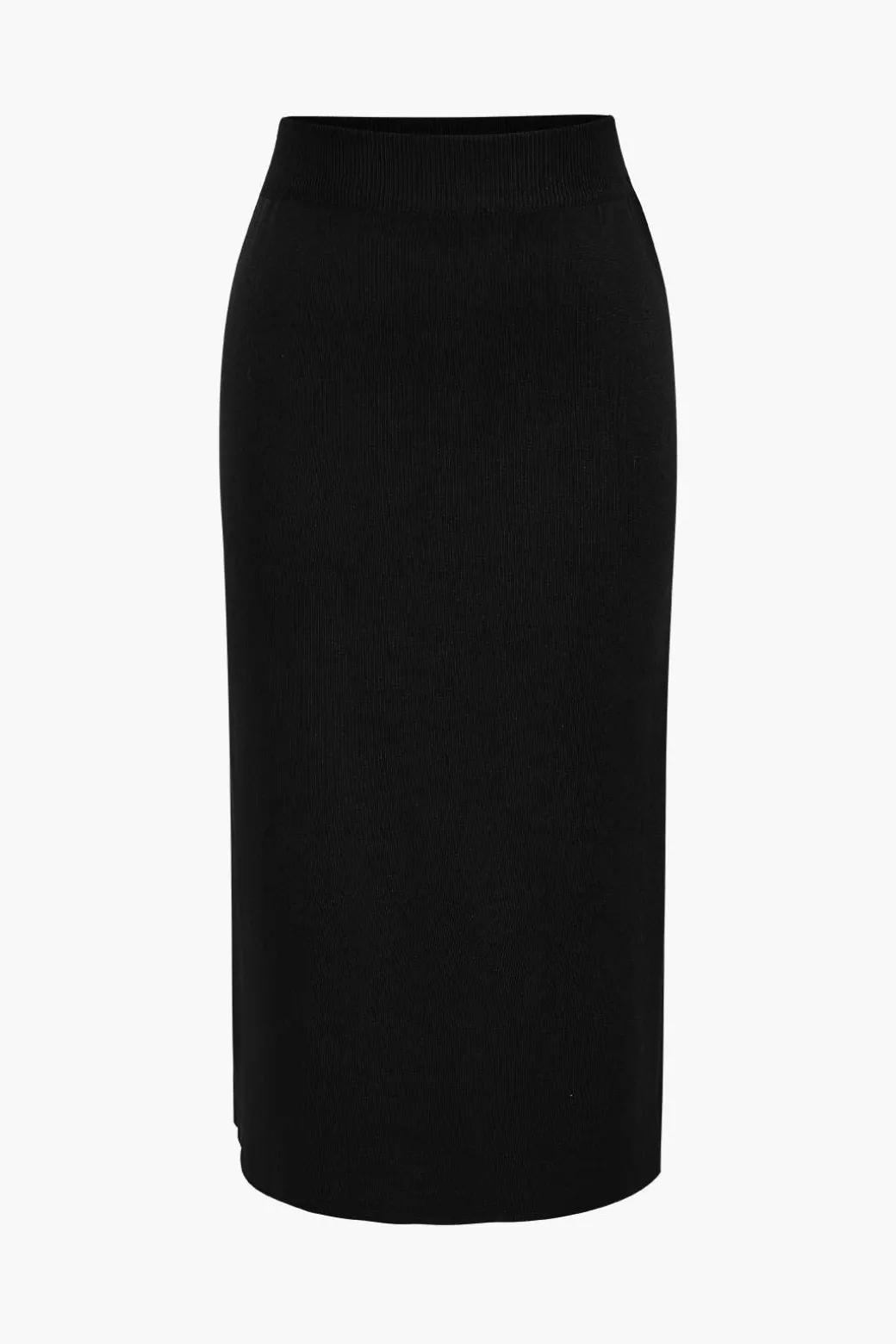 Knit Gigot Sleeve And Skirt Set