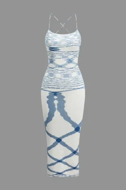 Knit Intertwine Tie Midi Dress