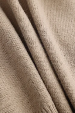 Knit Leather Patchwork Zipper Cardigan