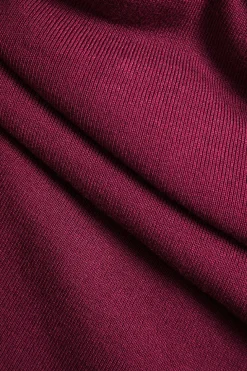 Knit Long Sleeve Button Pocket Dress