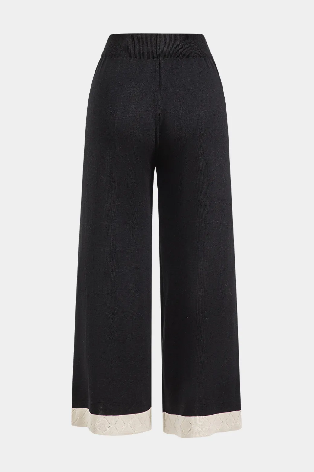 Knit Metallic Button Pocket Top And Pants Set