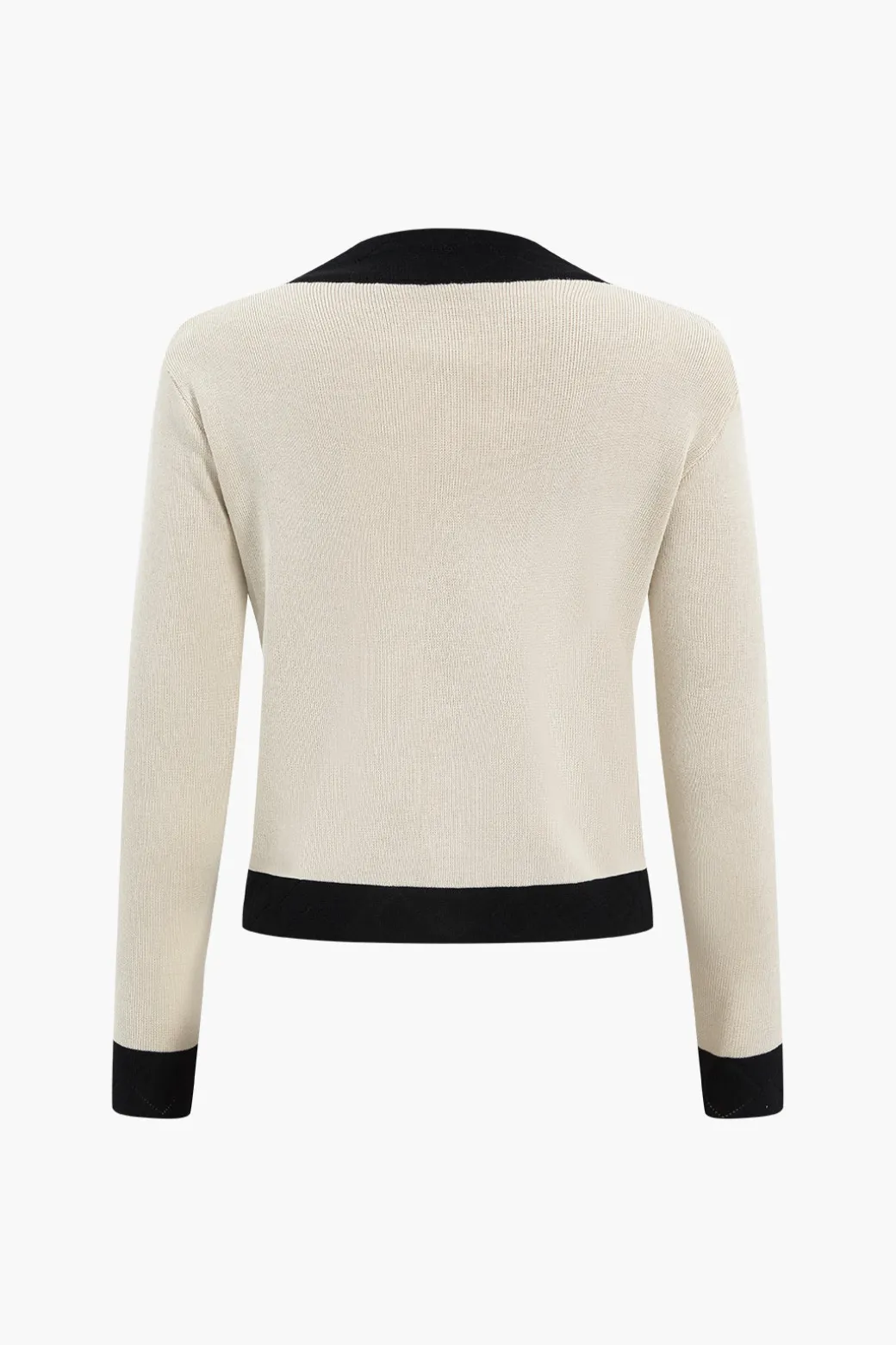 Knit Metallic Button Pocket Top And Pants Set
