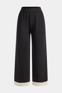 Knit Metallic Button Pocket Top And Pants Set