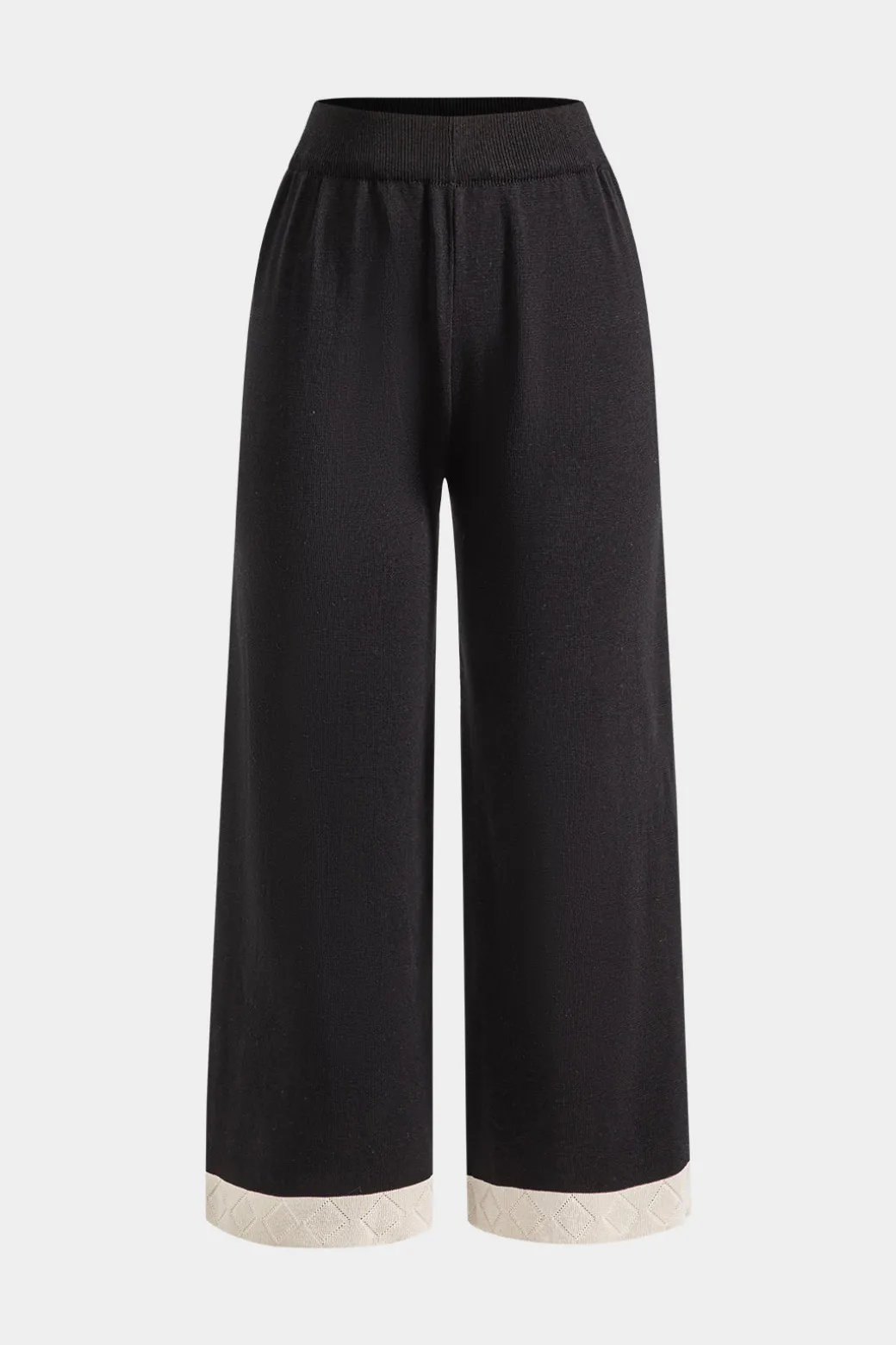 Knit Metallic Button Pocket Top And Pants Set