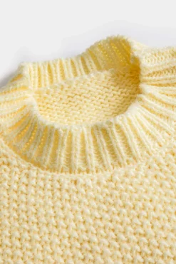 Knit Patchwork Round Neck Long-Sleeve Top