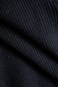 Knit V-Neck Long-Sleeve Top