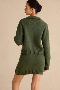 Knitted High Waist Skirt