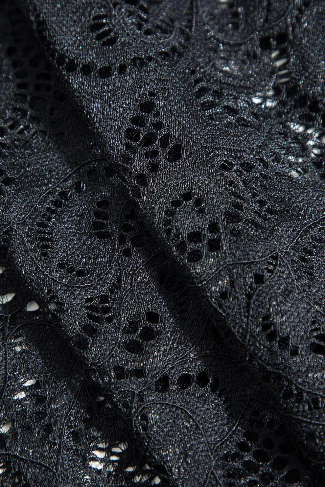 Lace Crop Top And High-Waisted Skirt Set
