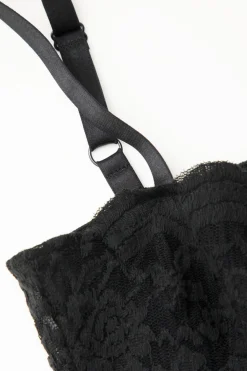 Lace Slip Slit Maxi Dress