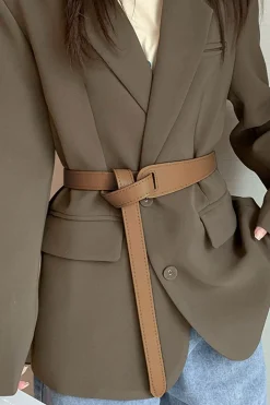 Leather Waist Cinching Belt