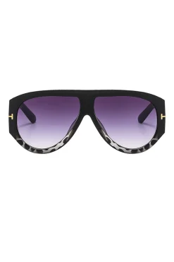 Leopard Print Frame Sunglasses
