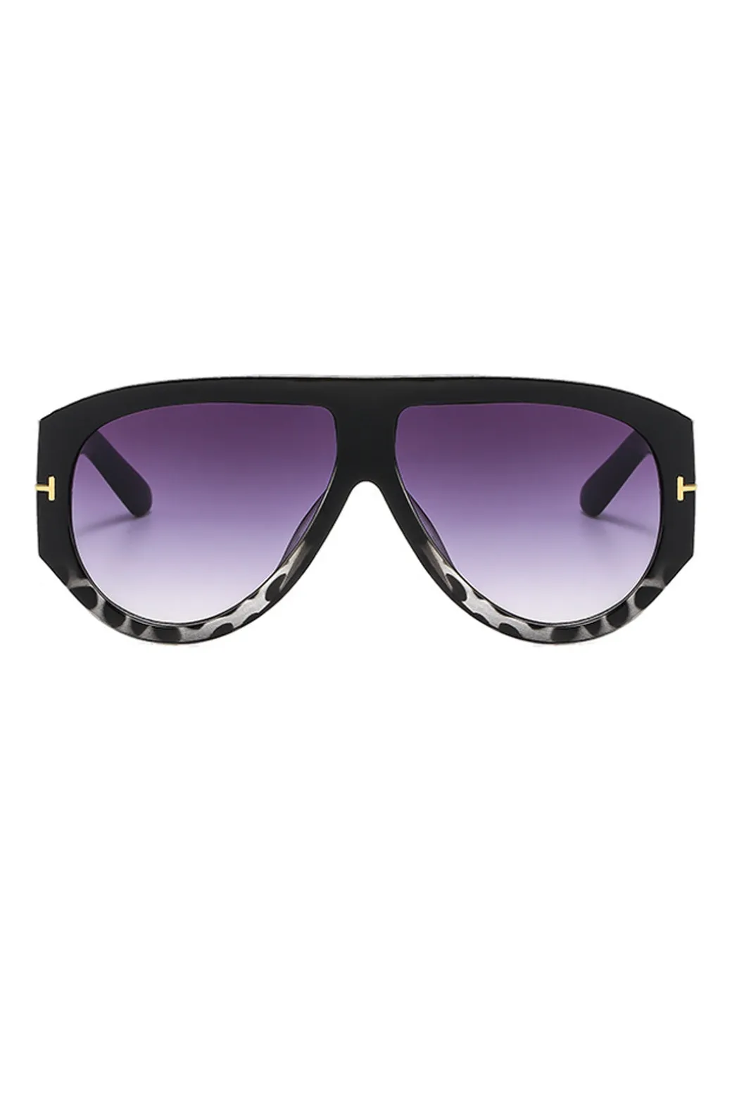 Leopard Print Frame Sunglasses