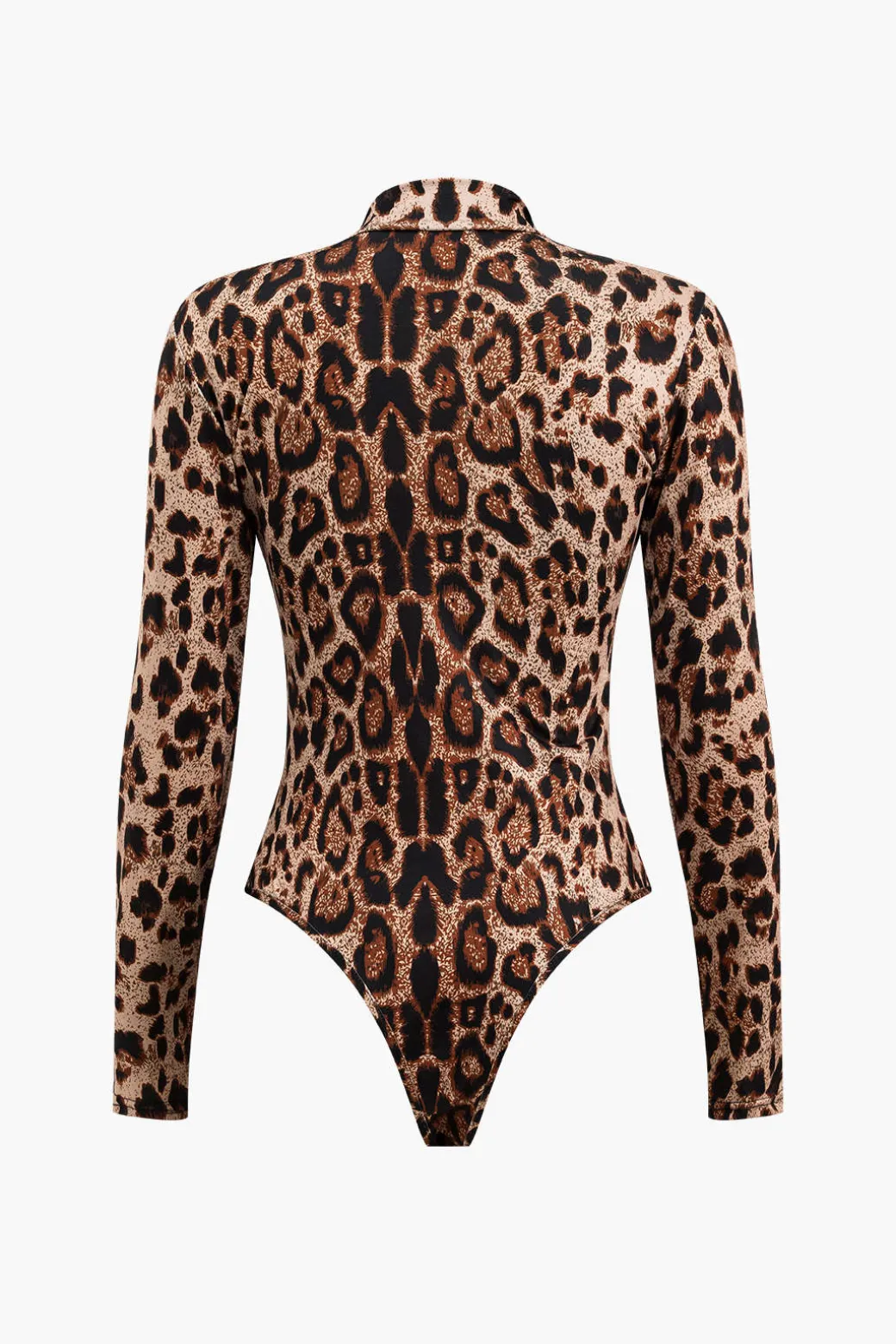 Leopard Print Long Sleeve Bodysuit