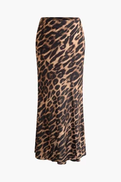 Leopard Print Mermaid Skirt